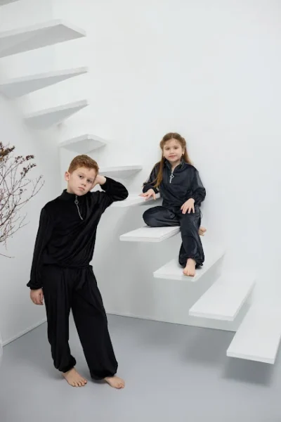 Детский велюровый спортивный костюм