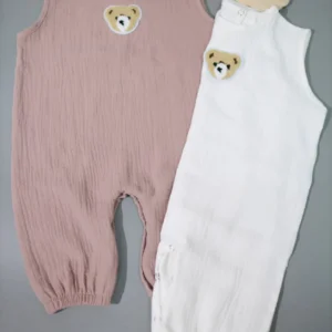 Muslin sandbox with Teddy patch