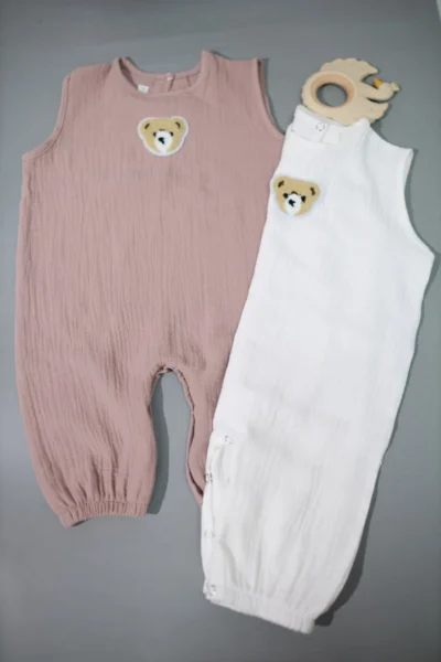 Muslin sandbox with Teddy patch